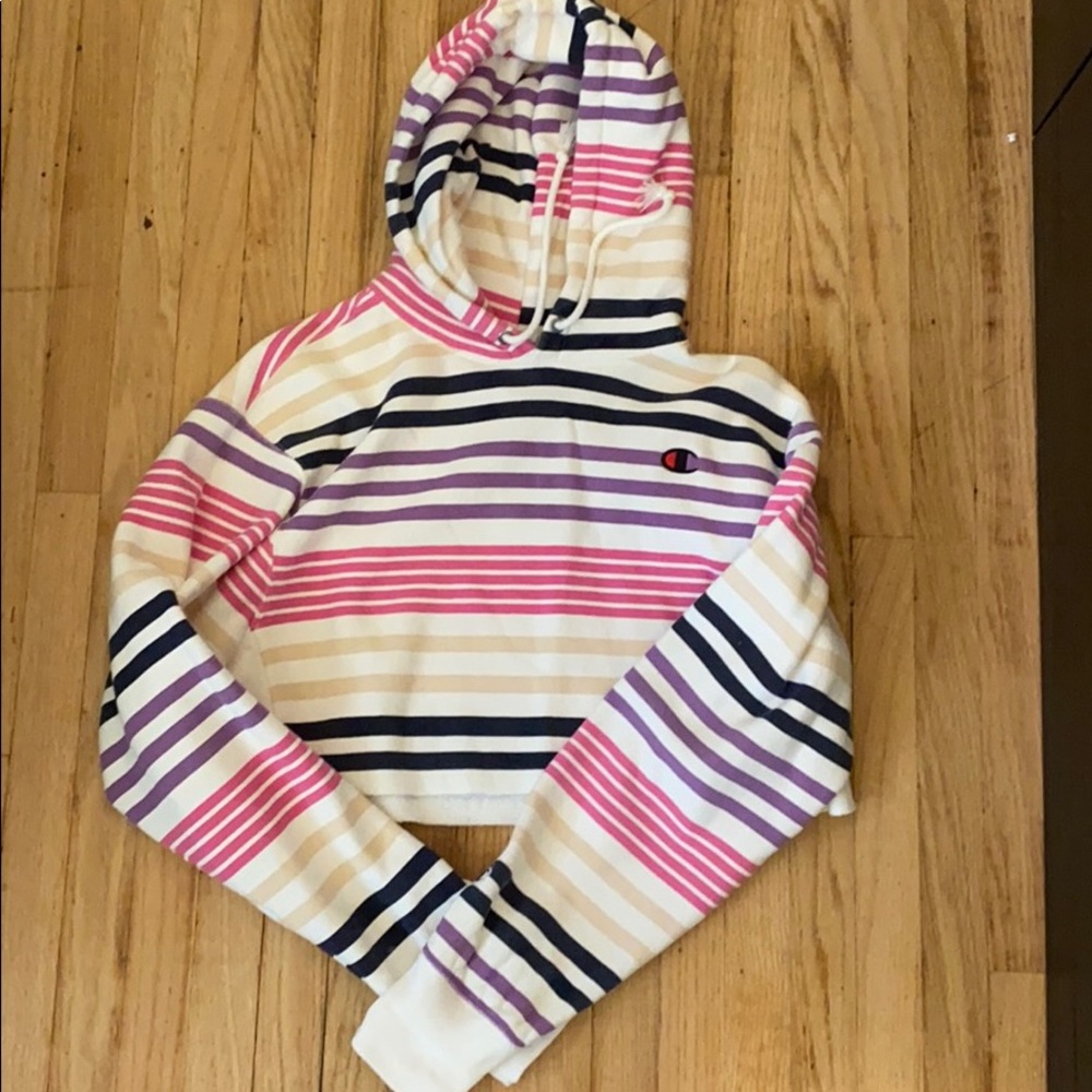 Champion cropped hoodie!!